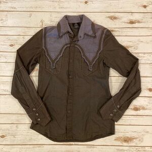 Ayya Men’s Alternative Gothic Button Down Shirt Size 48/Small